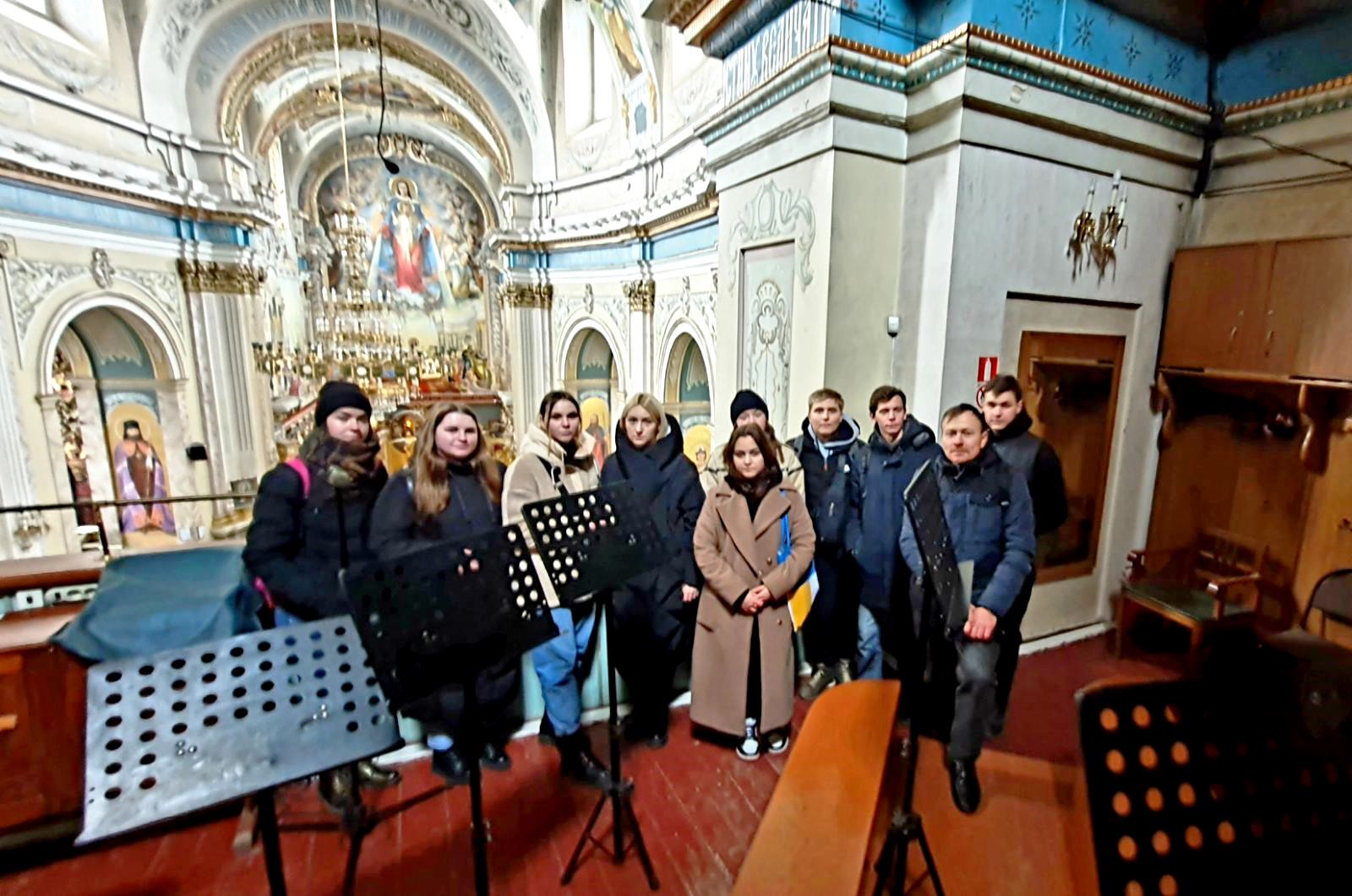 На хорах Архикатедрального собору